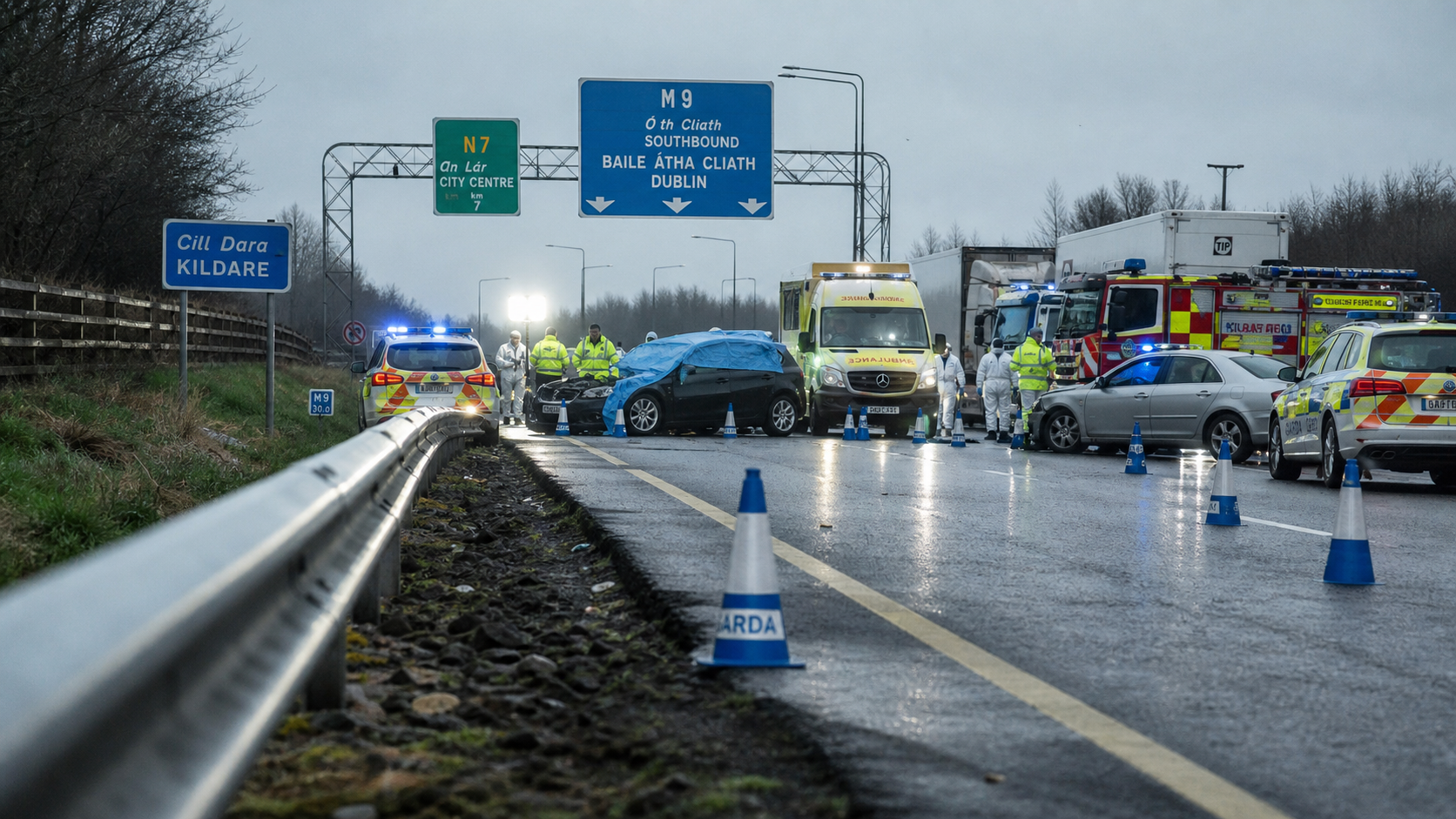 Five Teenagers Killed as Car Drives Wrong Way Down M9 Motorway in Kildare Horror Crash