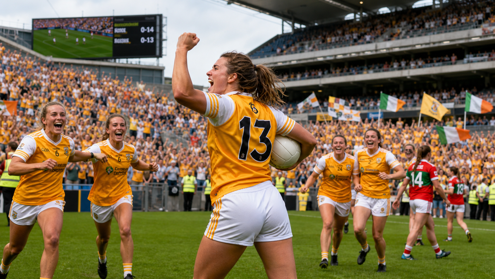 Antrim Women Claim Record-Equalling Fourth All-Ireland Junior Football Title in Croke Park Thriller