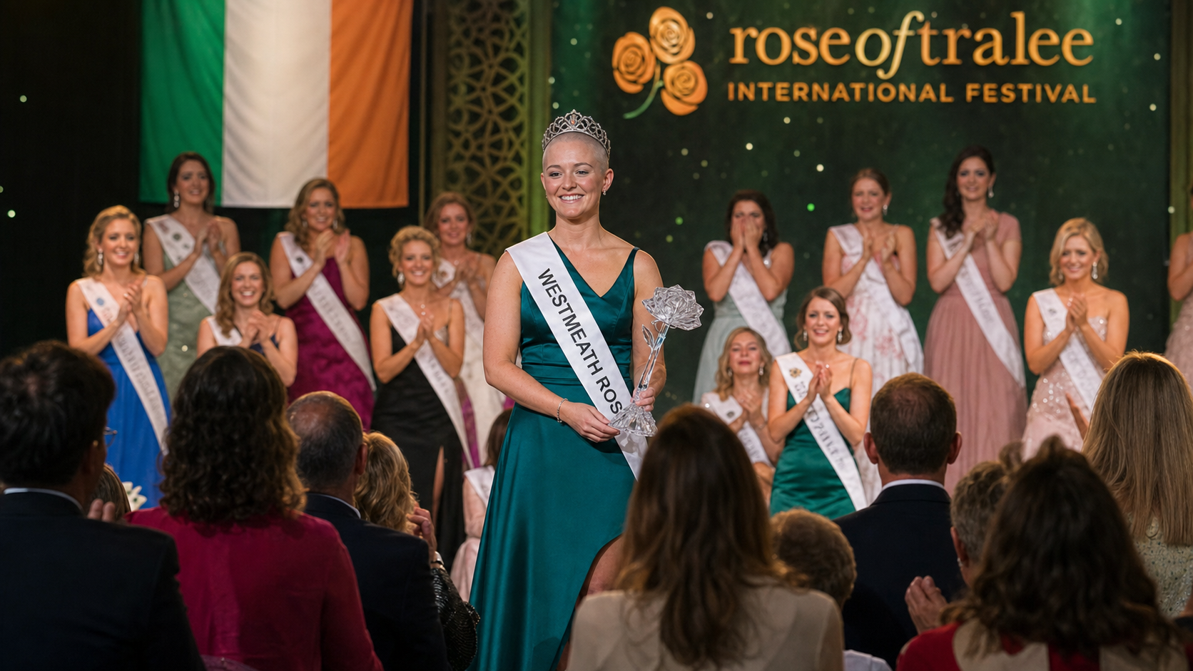 Westmeath Rose Caoilfhinn Ní Choiligh Crowned 2026 Rose of Tralee After Alopecia Advocacy Wins Hearts