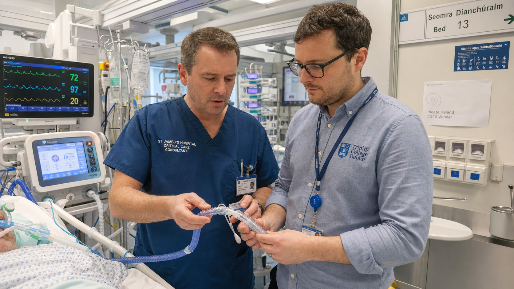 Irish Scientists Develop Device to Prevent Ventilator-Associated Pneumonia in ICU Patients