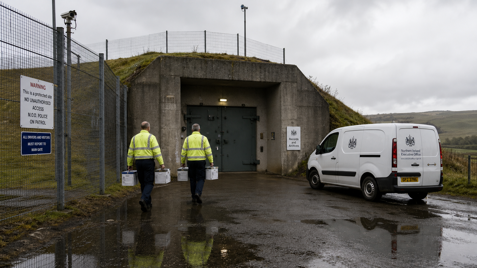 Former Nuclear Bunker in Northern Ireland Now Houses Over a Million Government Files in Remarkable Repurposing