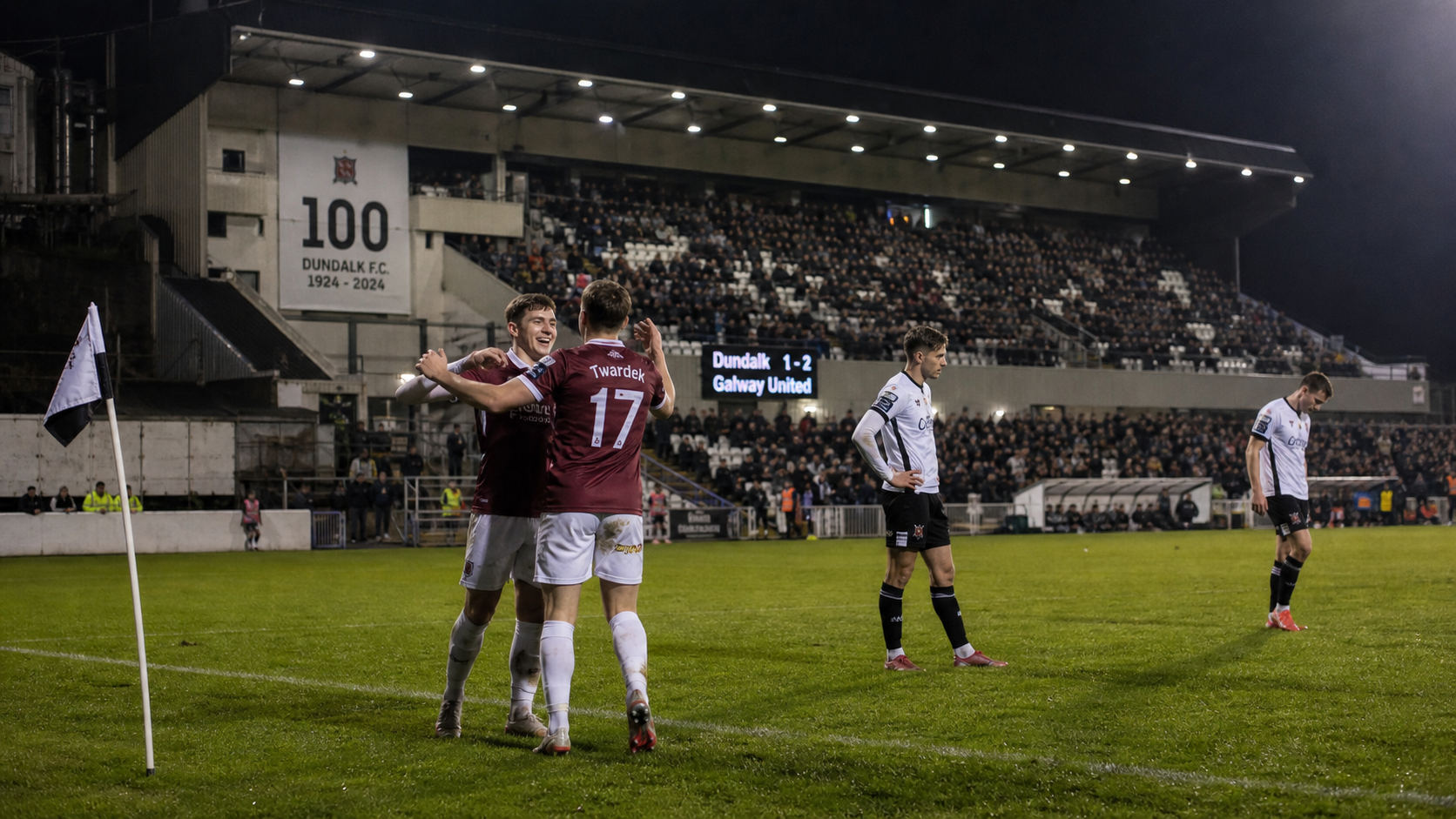Galway United Spoil Dundalk's Centenary Night with 2-1 Victory at Oriel Park