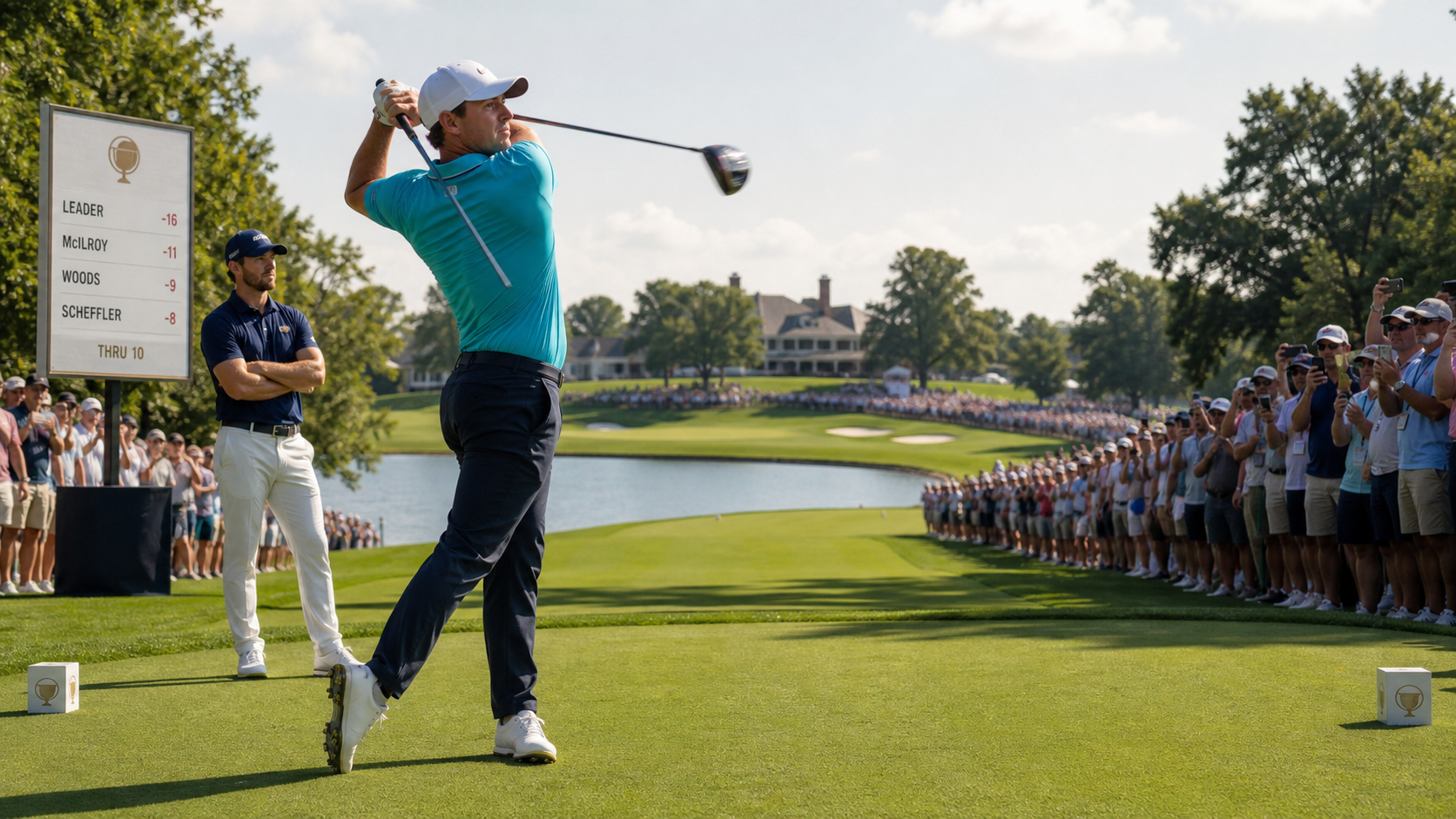 Rory McIlroy Chases BMW Championship Glory in Final Round as He Trails Wyndham Clark by Five