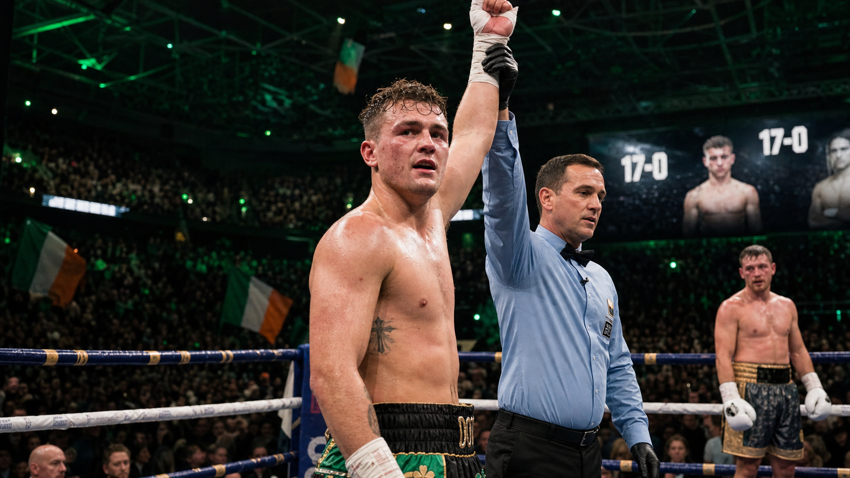 Callum Walsh Survives First-Round Knockdown to Defeat Tyler Denny and Advance to 17-0