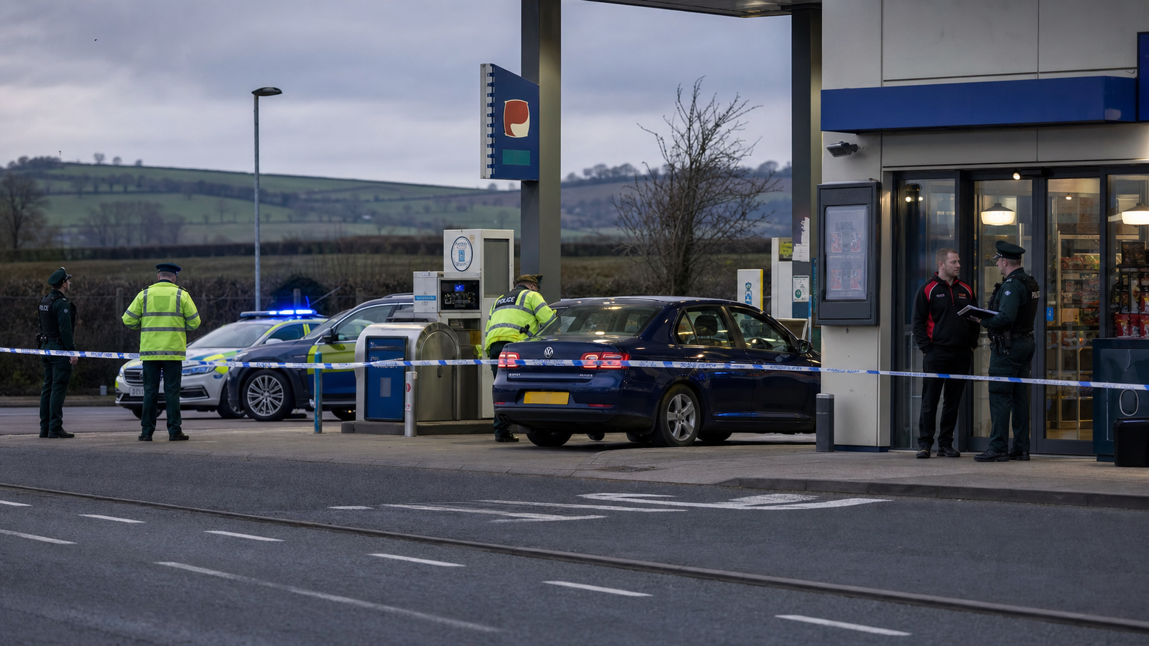 Armed Robbery at Middletown Filling Station Leaves Staff Member Shaken as PSNI Appeal for Witnesses