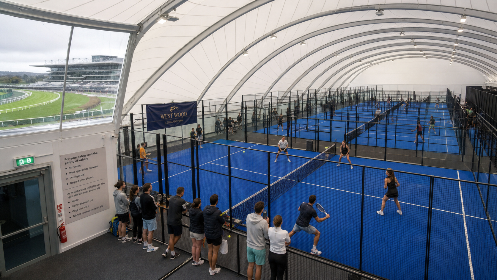 Ireland's Padel Court Boom in Full Swing as West Wood Opens Largest Indoor Facility at Leopardstown