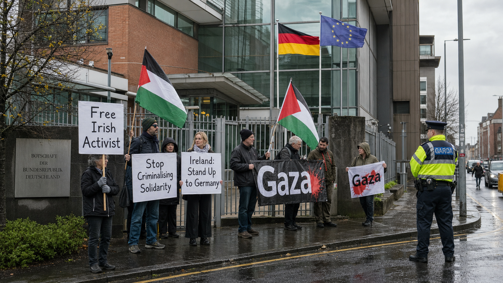Irish Activist Faces Five Years in German Prison Over Weapons Company Attack as Dublin Urged to Act