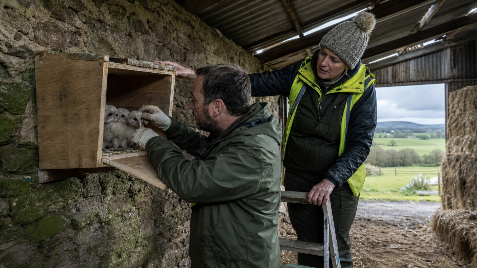 Ten Rare Barn Owl Chicks Hatch in Fermanagh in Conservation Breakthrough
