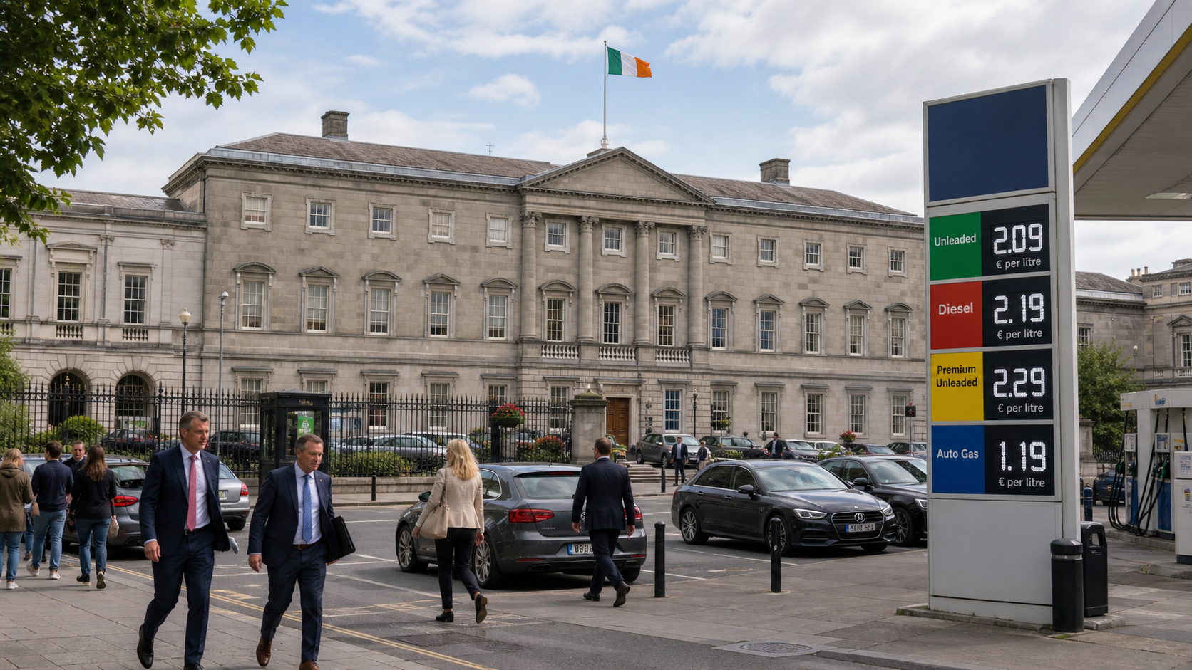 Dáil Backs Fuel Excise Extension in Emergency Sitting as Opposition Warns of Permanent Dependency on Tax Cuts