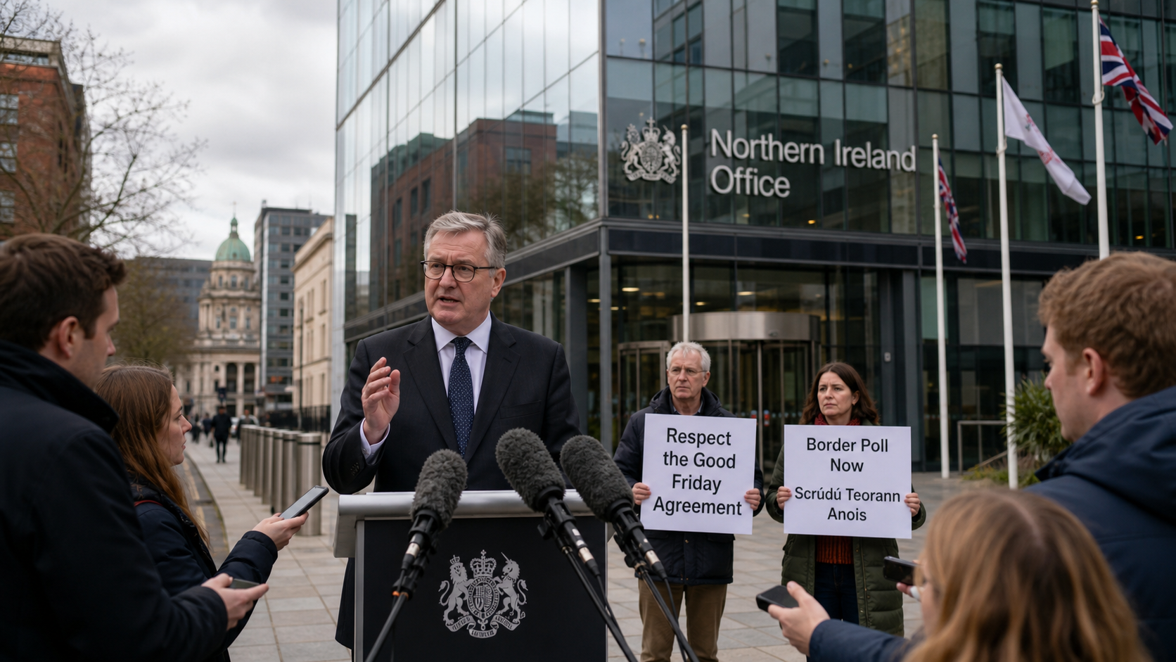 Burnham Border Poll Row Rumbles On as Bryant Insists UK Government 'Full Square Behind' Good Friday Agreement