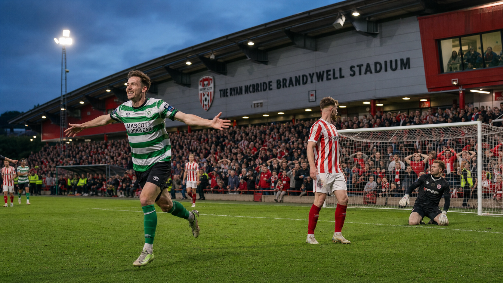 Shamrock Rovers Fight Back to Draw 3-3 with Derry City in Brandywell Thriller