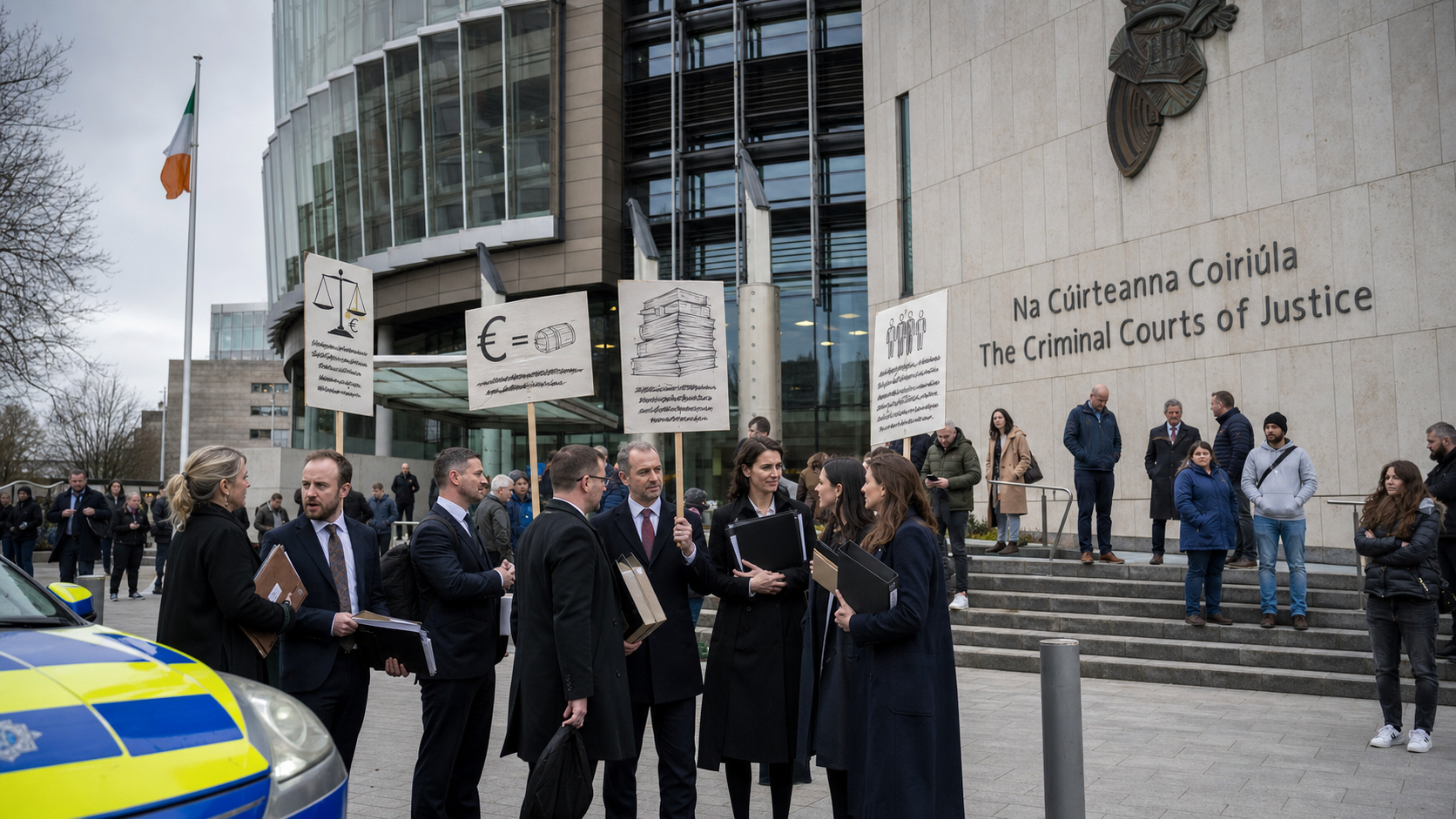 Criminal Defence Solicitors Extend Boycott of Dublin Courts as Legal Aid Flat Fee Dispute Leaves Defendants Without Representation