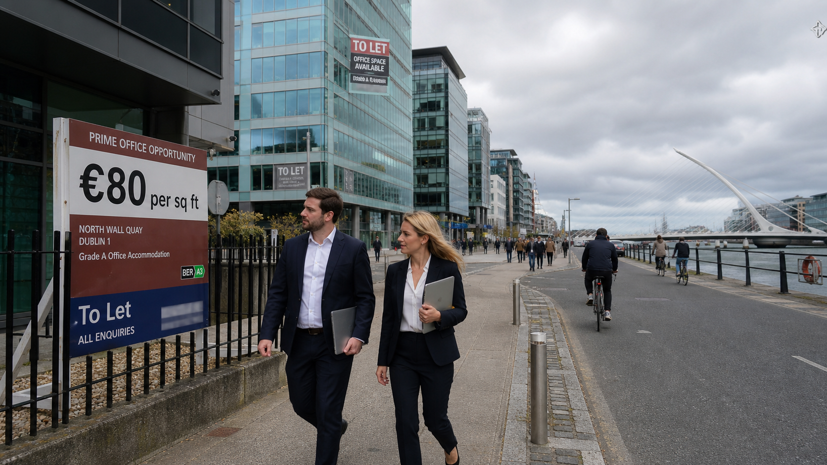 Dublin Commercial Property Market Faces Record Rent Threshold as Office Developers Demand €80 Per Square Foot to Justify New Builds