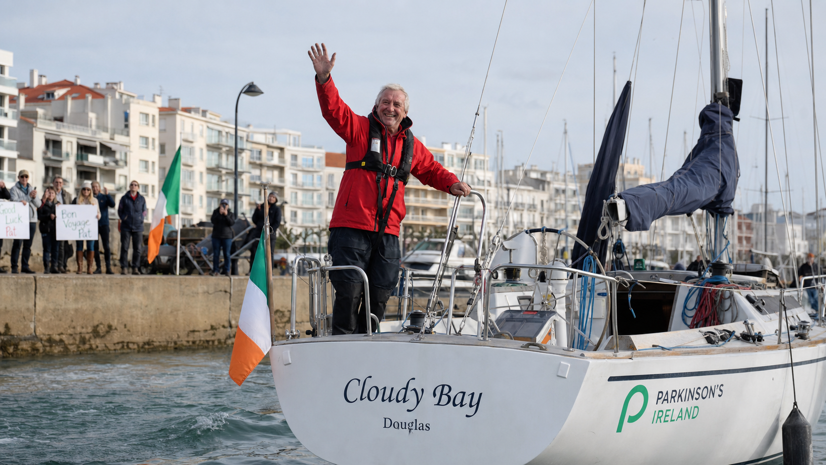 Limerick Sailor Pat Lawless, 70, Sets Off on Solo Round-the-World Race to Raise Funds for Parkinson's Ireland