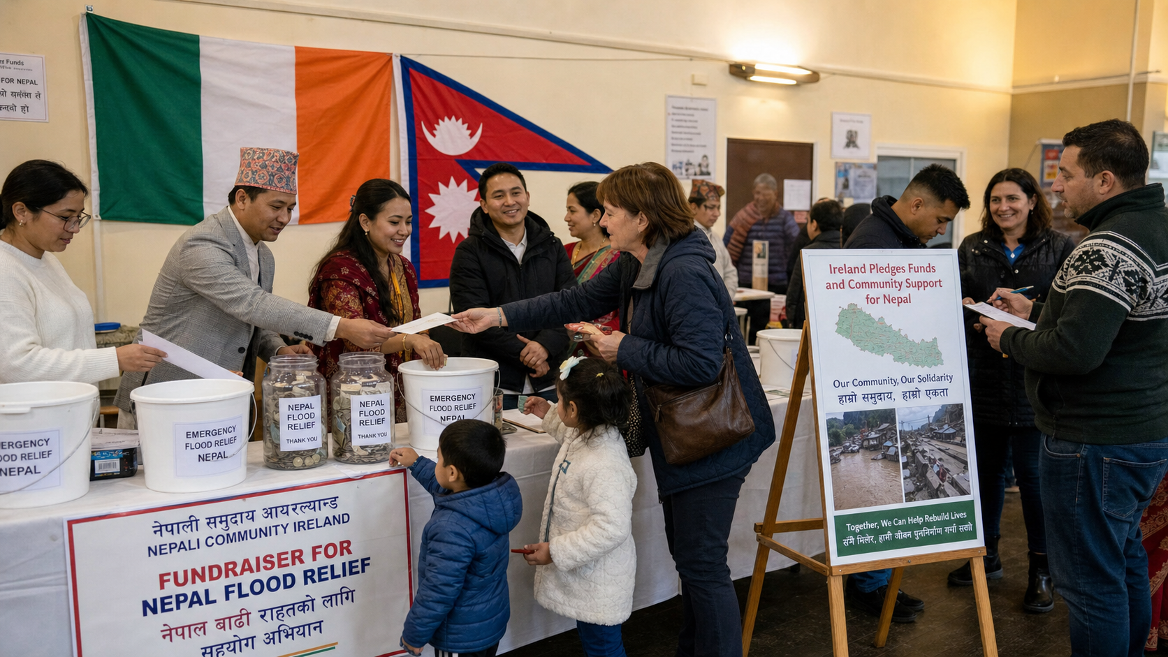 Irish-Nepalese Community Raises Funds for Flood Victims as Ireland Pledges €500,000 in Emergency Aid to Nepal