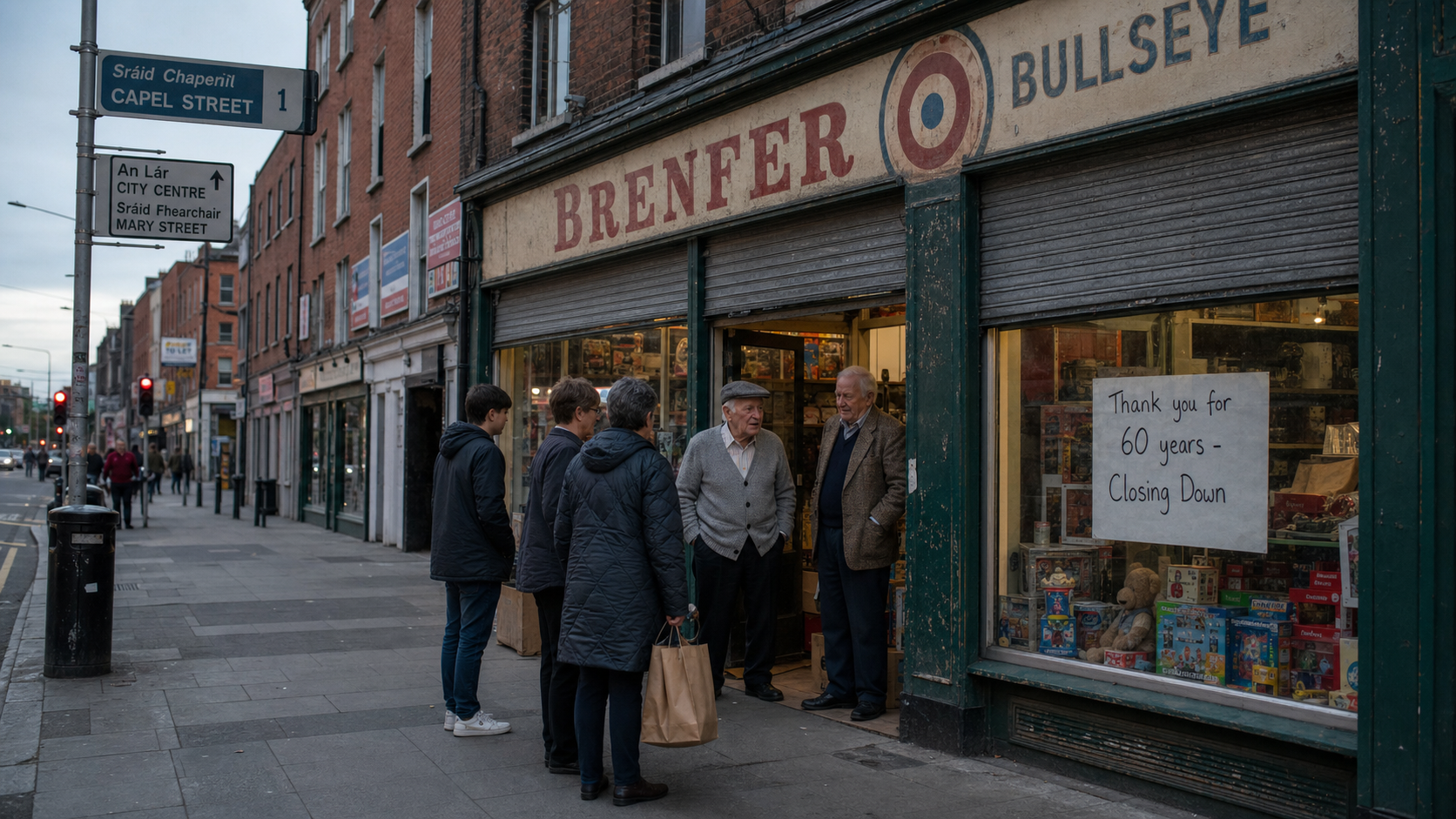 Brenfer Bullseye: The End of an Era as Iconic Capel Street Shop Closes After Almost 60 Years