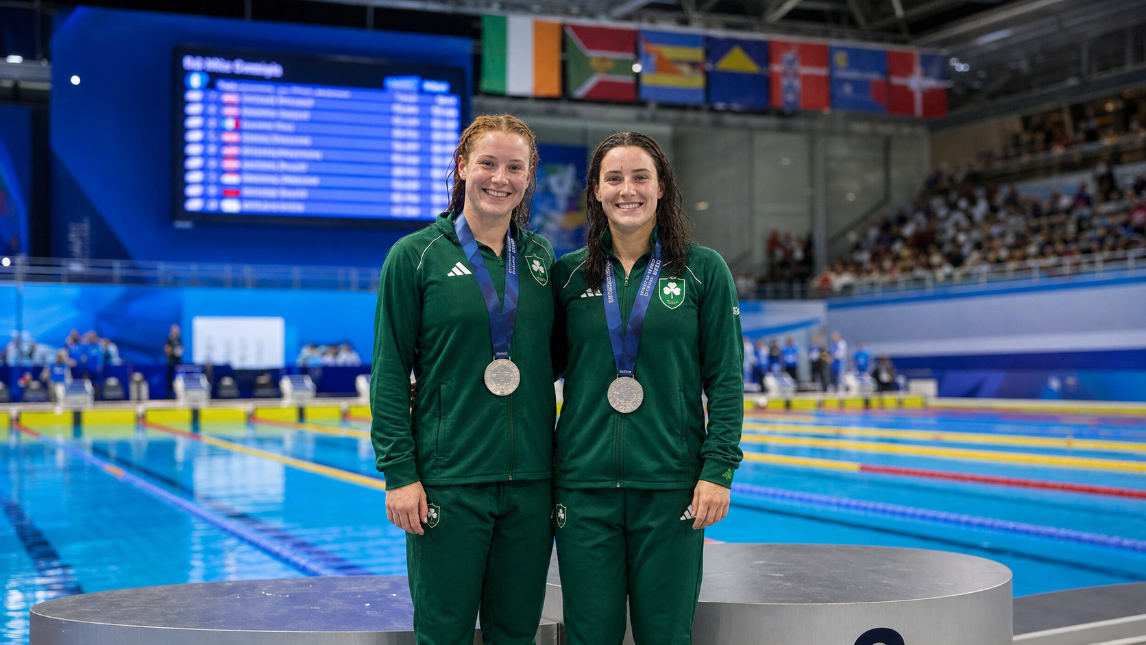 Róisín Ní Riain and Dearbhaile Brady Claim Double Silver for Ireland at European Para Swimming Championships in Turkey