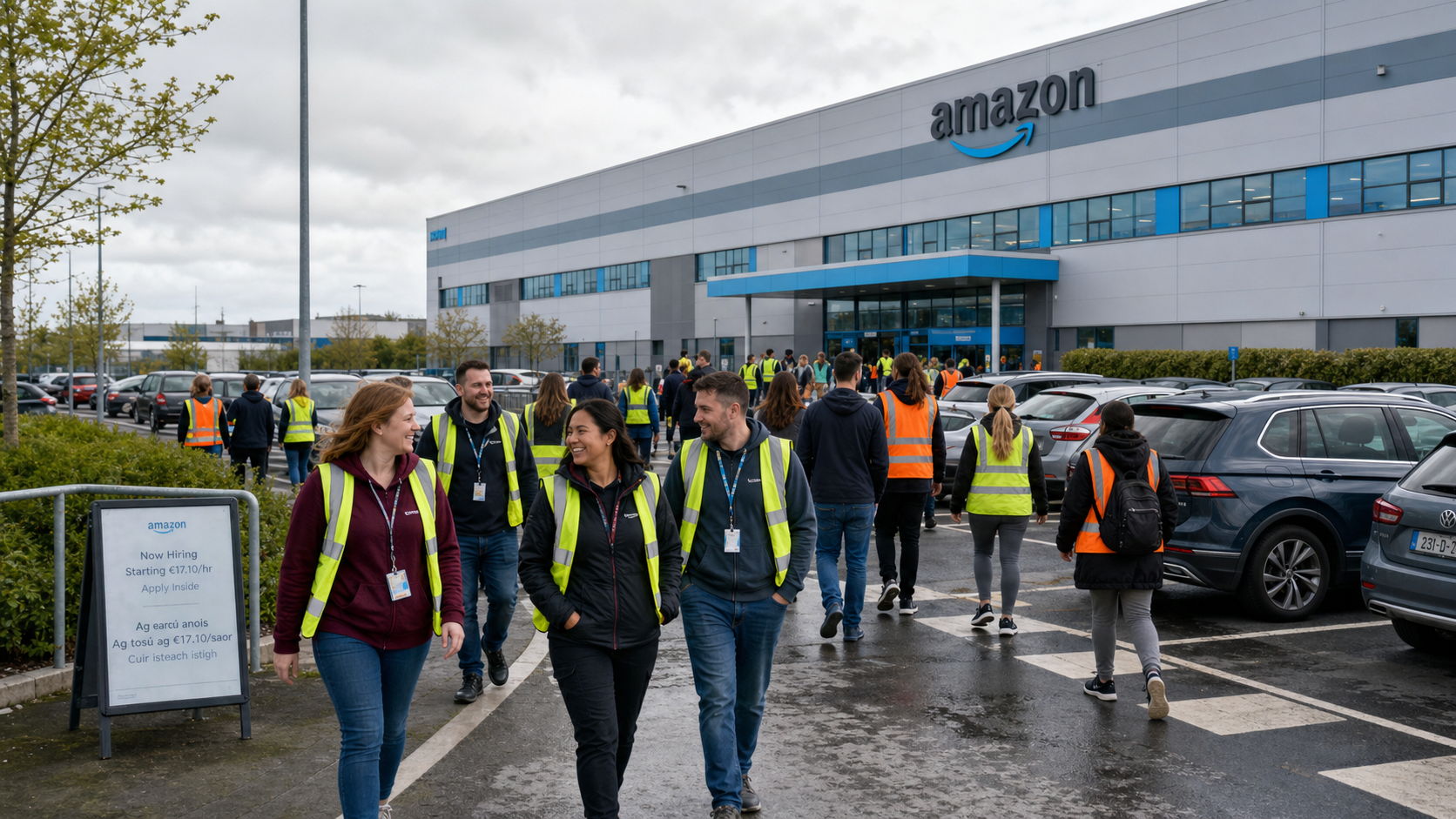 Amazon Announces 200 New Dublin Jobs and €0.65 Pay Rise as Starting Wage Reaches €17.10 Per Hour