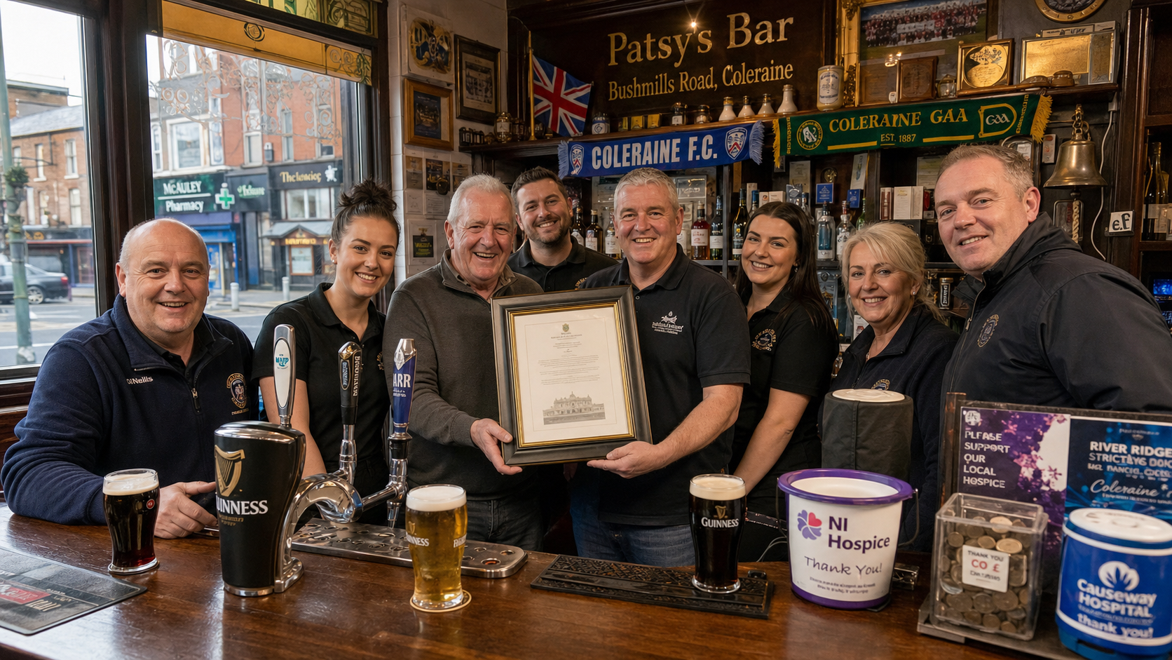 Patsy's Bar Coleraine Crowned UK Community Fundraising Hero at House of Commons Ceremony