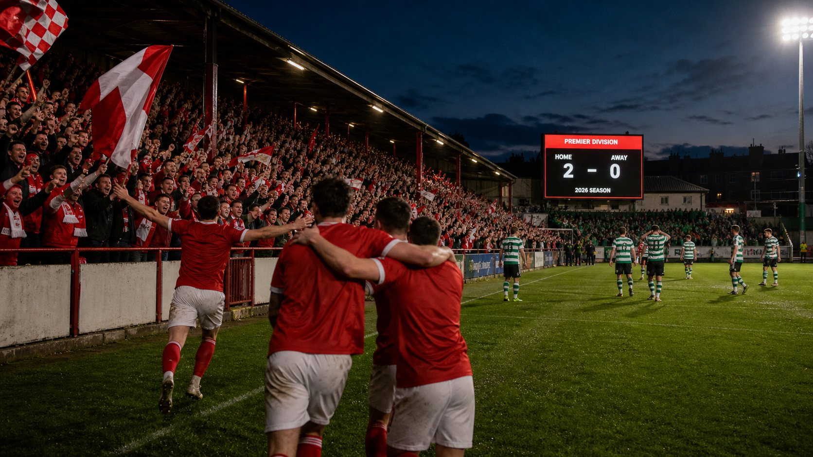 St Patrick's Athletic Go Top of League of Ireland After 2-0 Win Over Shamrock Rovers at Richmond Park