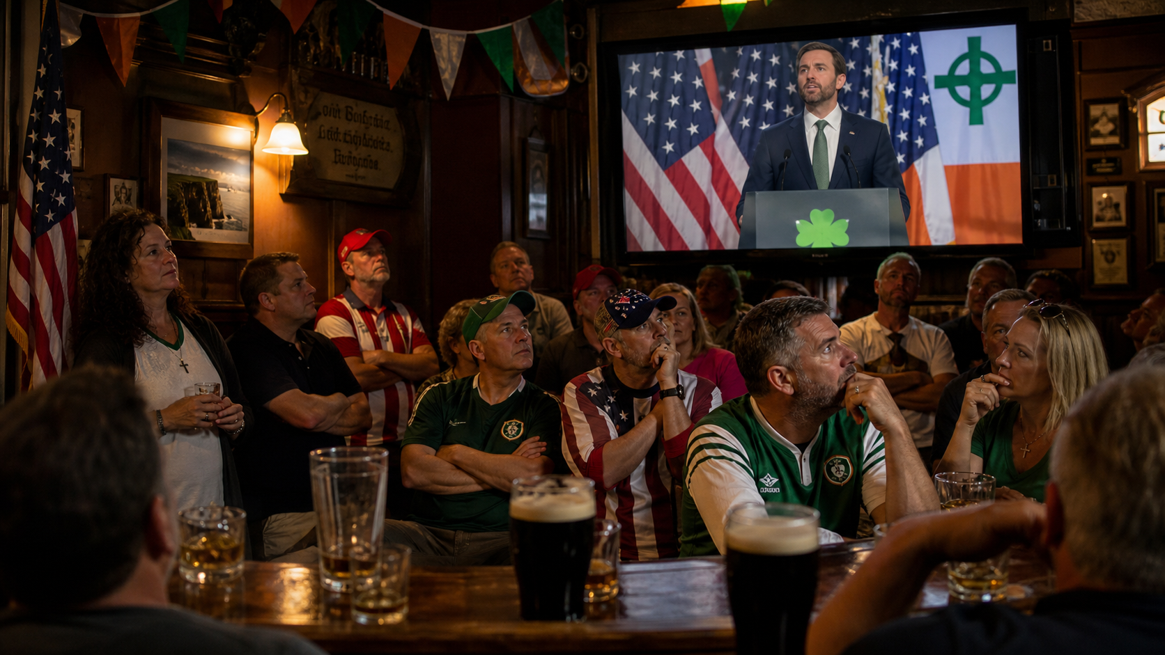 Irish-Americans Watch Trump's Unity Remarks with Mixed Feelings as Diaspora Navigates Divided Loyalties