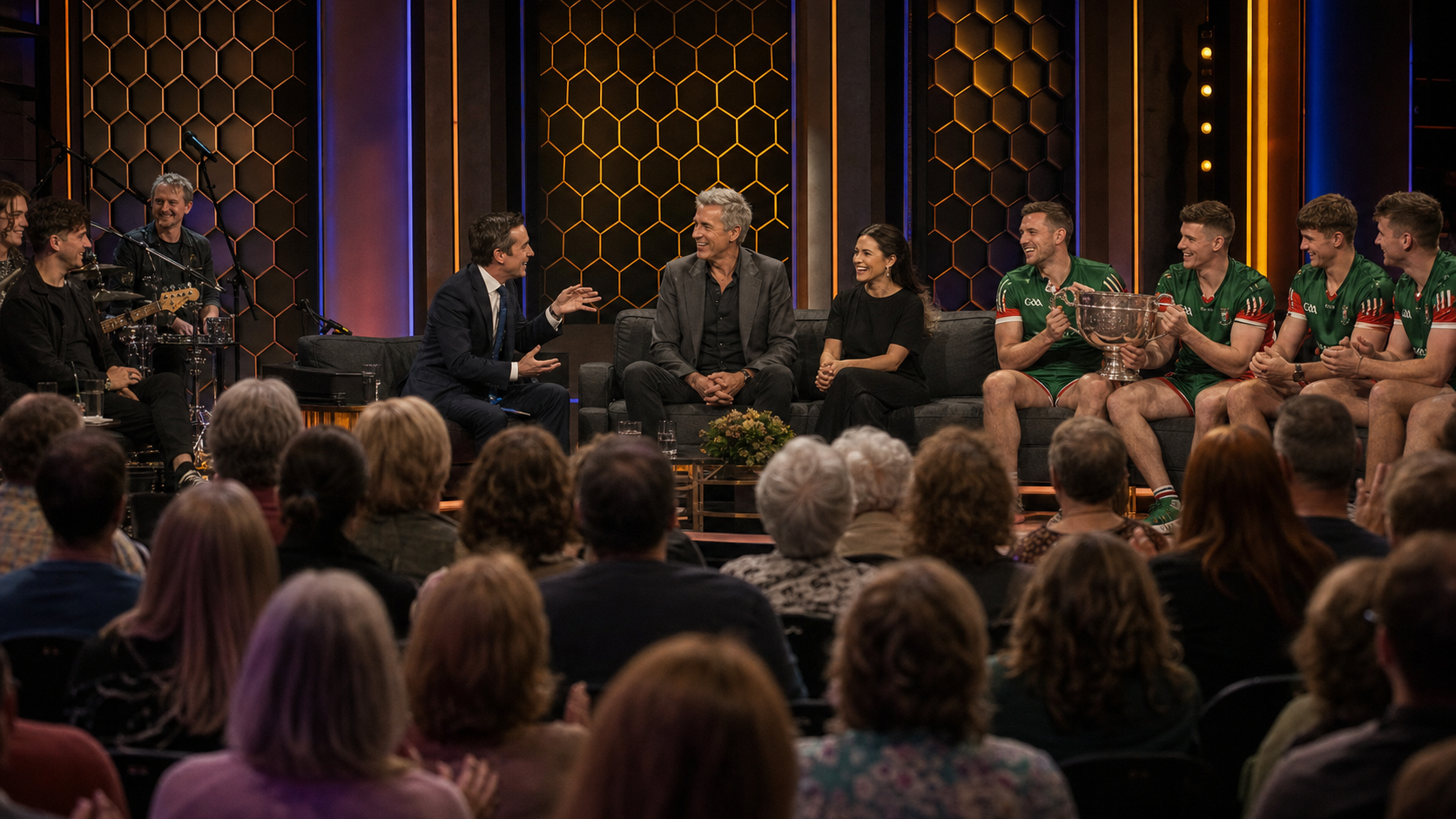 Late Late Show Returns with Liam Neeson, Caitríona Balfe and All-Ireland Champions Mayo in Season Premiere