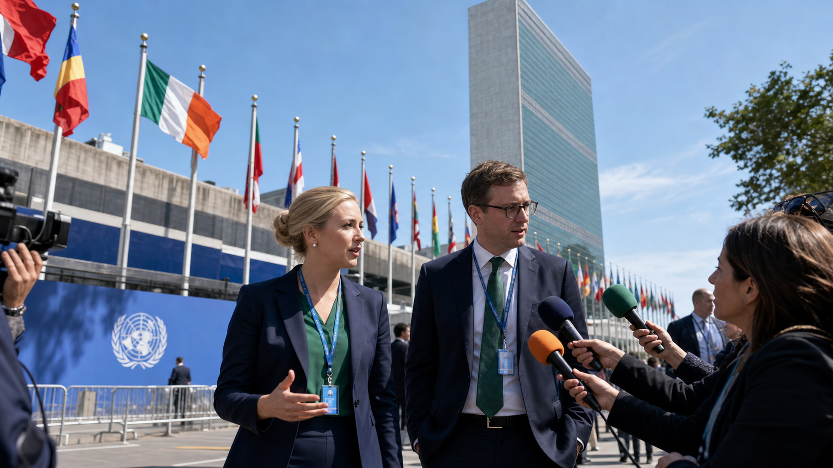 McEntee and Richmond Represent Ireland at UNGA as Diplomats Push Gaza Ceasefire and Human Rights Agenda