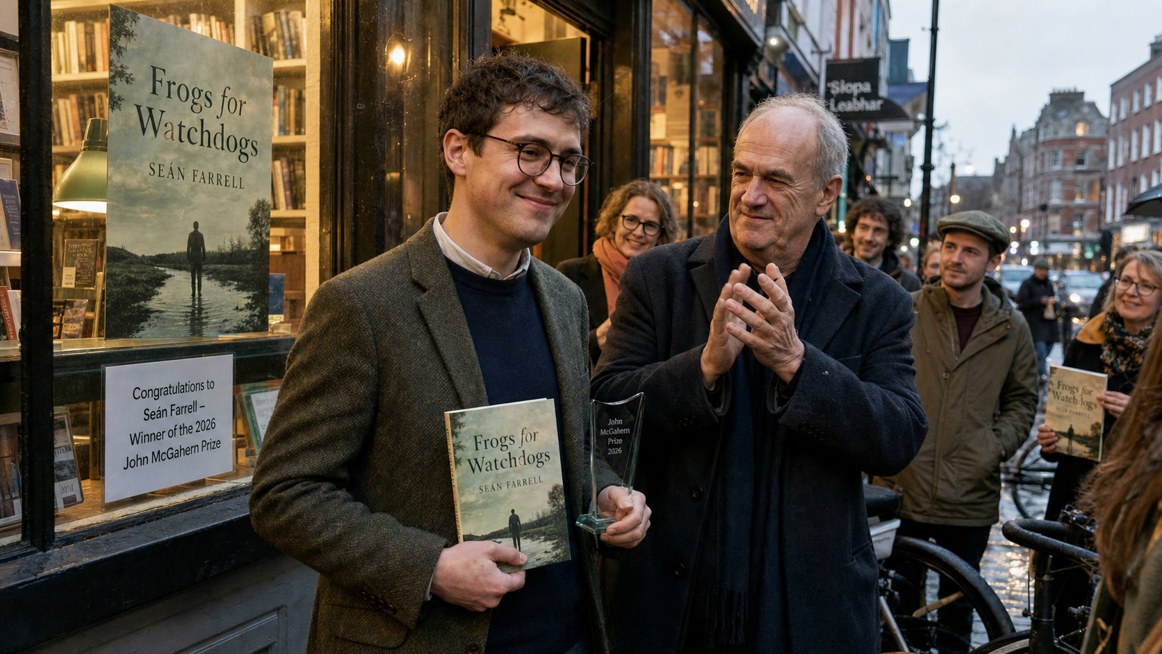 Seán Farrell Wins John McGahern Prize for Debut Novel Frogs for Watchdogs, Praised as 'Pitch-Perfect'