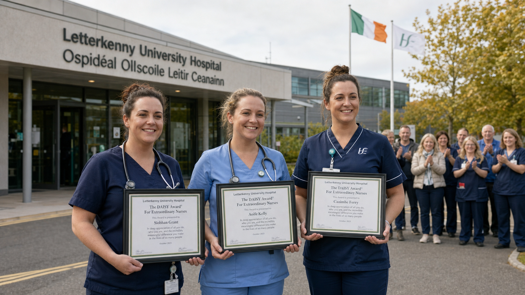 Three Nurses at Letterkenny University Hospital Honoured with International Daisy Award for Exceptional Care