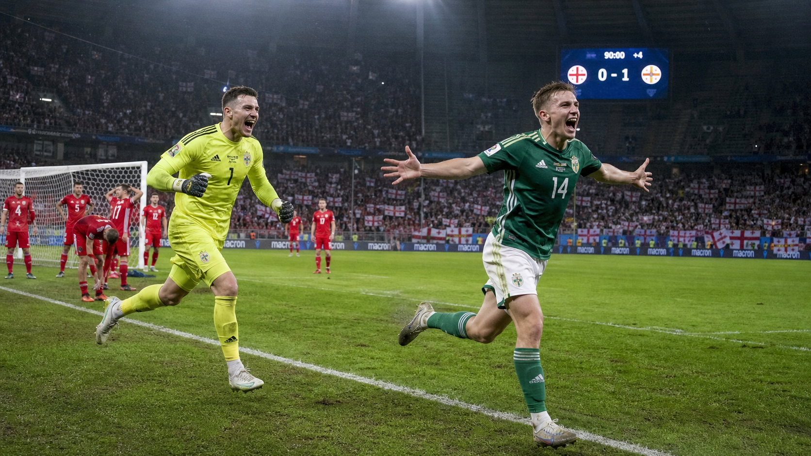 Shea Charles Strikes in 99th Minute as Northern Ireland Claim Historic Nations League Win in Georgia
