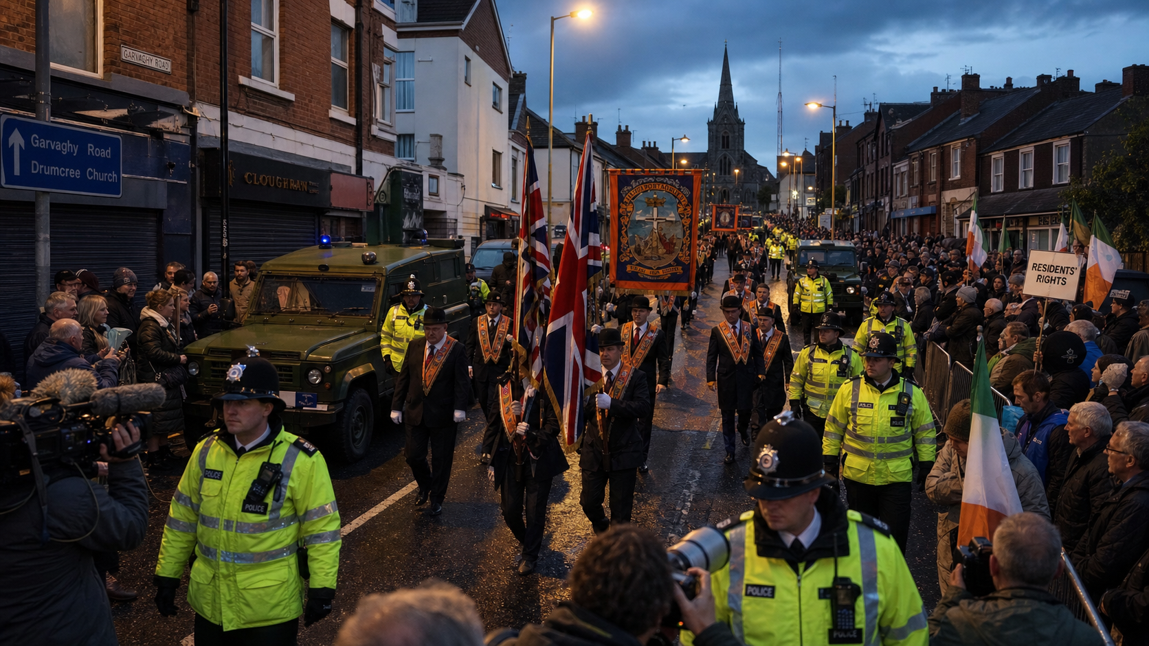 Drumcree Parade Proceeds Down Garvaghy Road for First Time in 29 Years After Unprecedented Overnight Court Drama