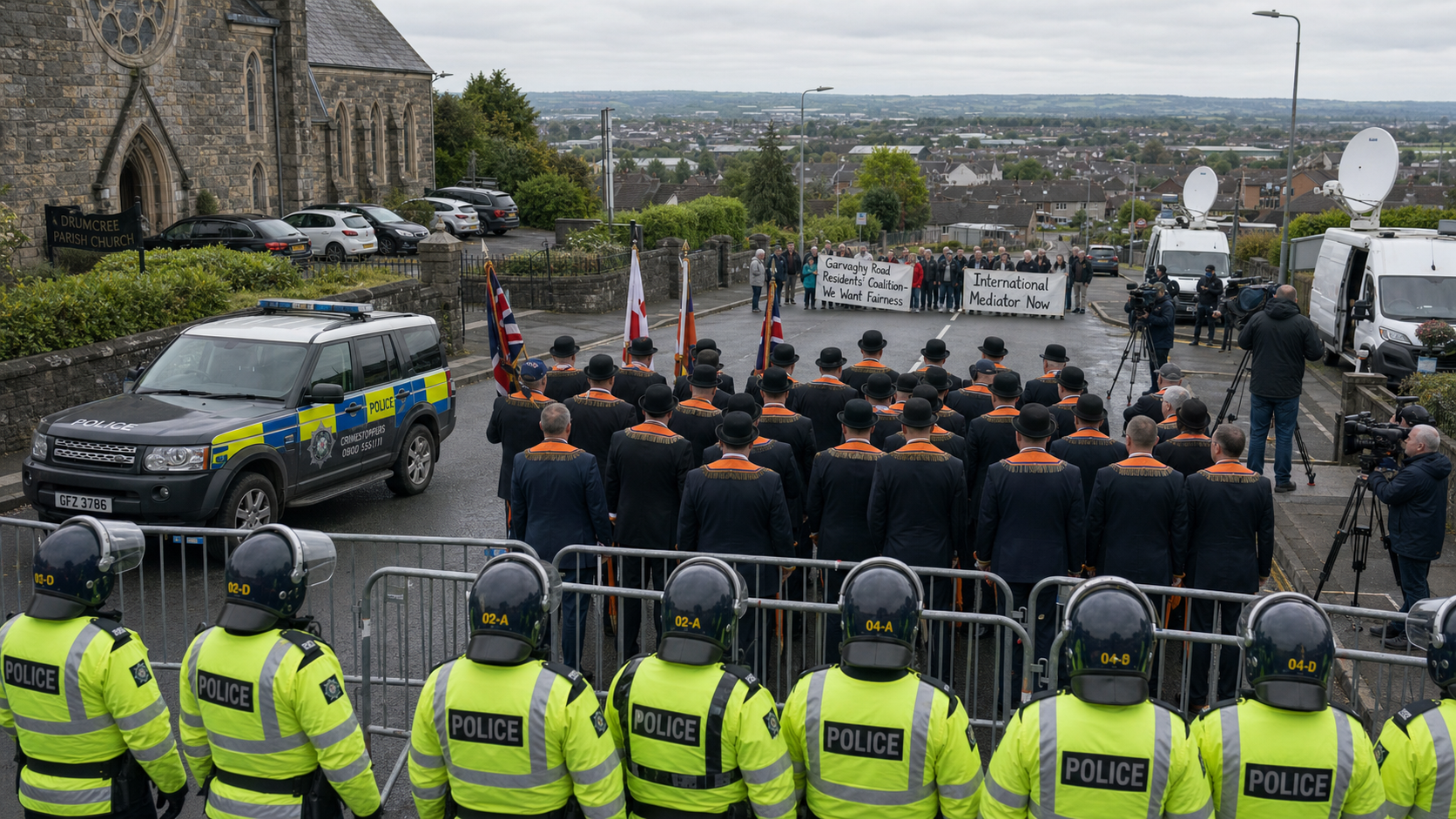 Drumcree Standoff Enters Third Day as Garvaghy Residents Demand International Mediator